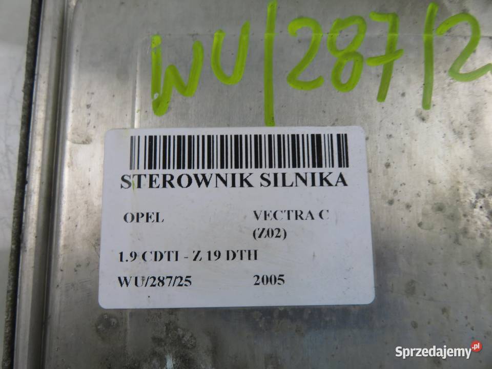 STEROWNIK OPEL VECTRA C Z02 19 CDTI Z 19 DTH Komputery