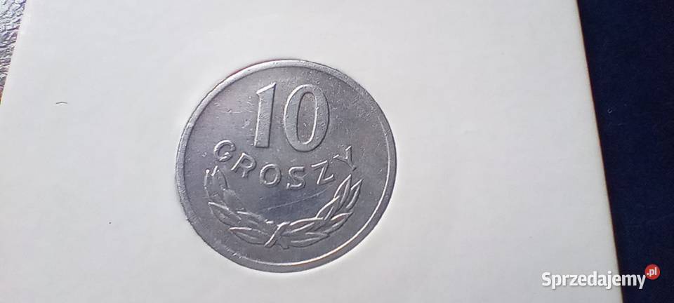 Stare monety 10 groszy 1973 bez znaku mennicy Lesko