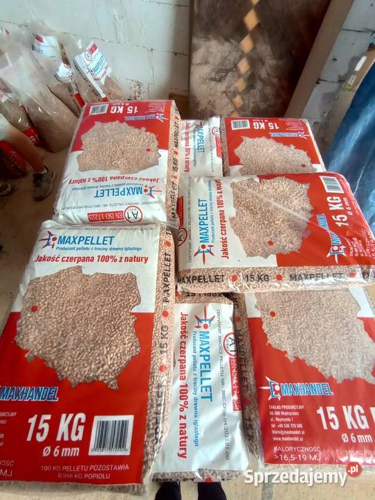 Pellet z trociny drzewa sosnowego 6mm bigbag lubuskie Międzyrzecz sprzedam