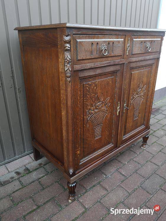 Komoda Pomocnik Szafka Dębowa Zgrabna Stara Swarzędz