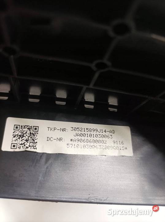 PODUSZKA POWIETRZNA AIRBAG PASAŻERA ZAŚLEPKA