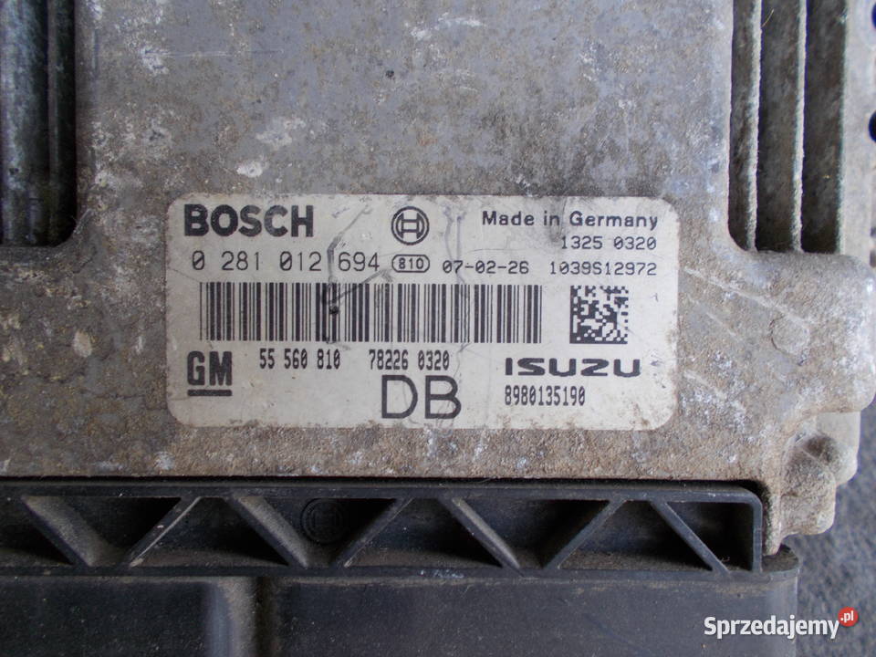 opel ASTRA H 17 CDTi komputer sterownik silnika Zamość