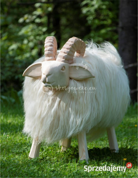 Krzesło baran dekoracyjny biały 40x50x80 Pozostałe Szaflary