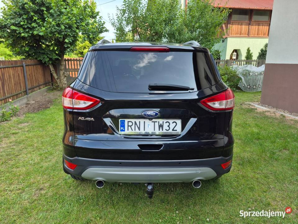 Czarny Ford Kuga 2014 opony zimoweletnie diesel Rudnik nad Sanem