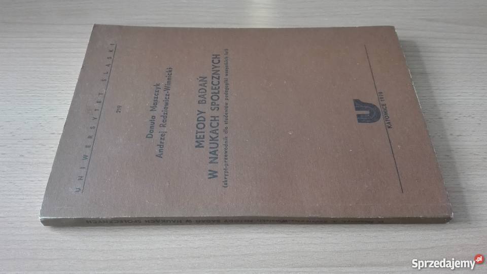 Metody badań w naukach społecznych Maszczyk Gdańsk sprzedam