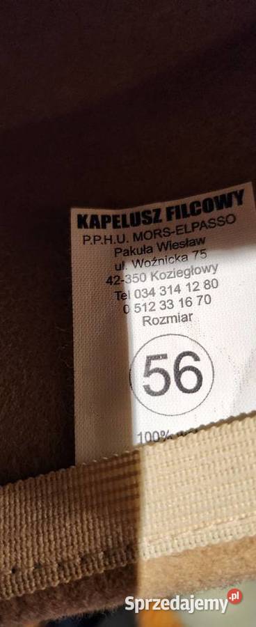 Kapelusz damski filcowy beżowy Nakrycia głowy Gliwice