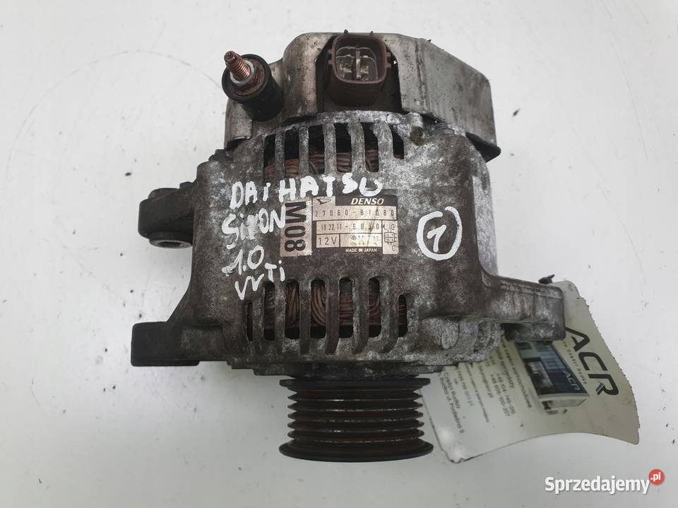 ALTERNATOR Daihatsu Sirion 10 VVTi 27060B1080 osobowe Chełm