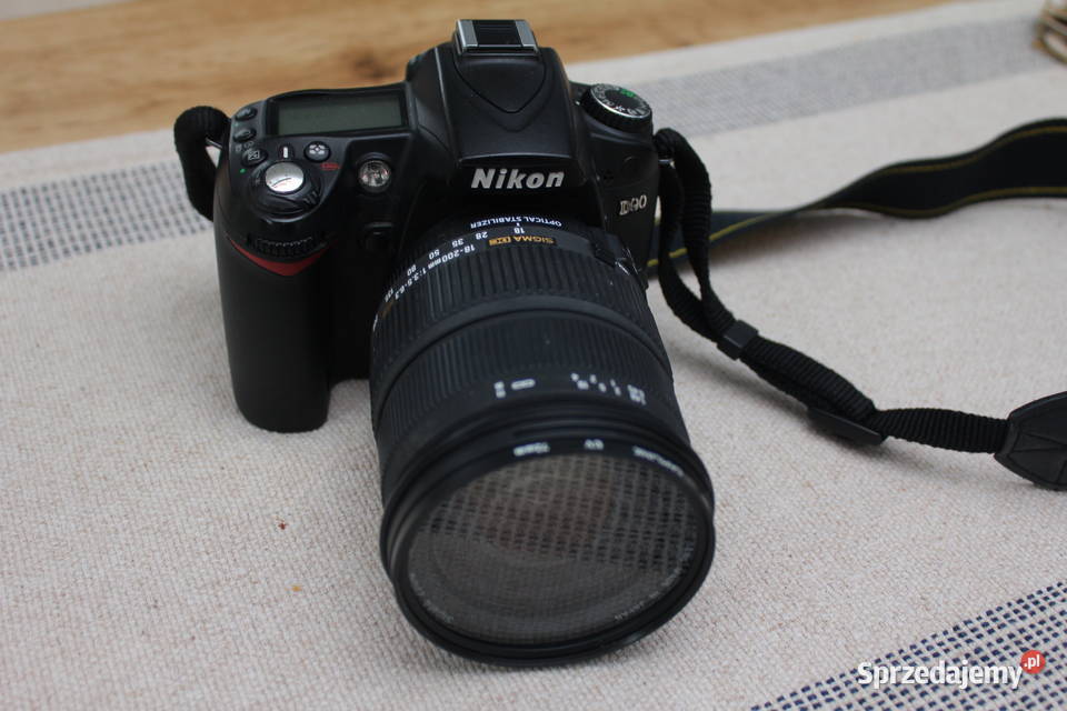 Nikon D90 i Sigma 18200 mm f3563 HSM DSLR aparat śląskie Myszków