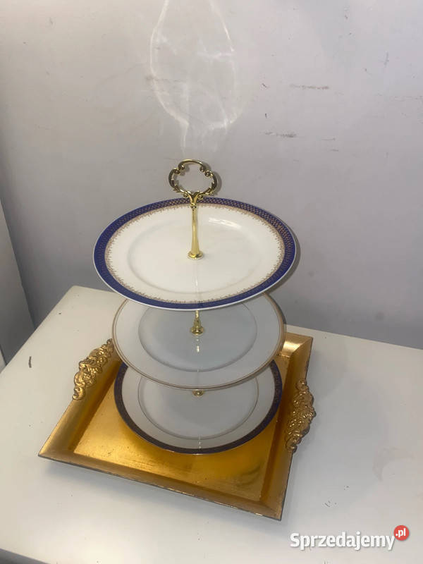 trzy poziomowa patera porcelanowa niemiecka