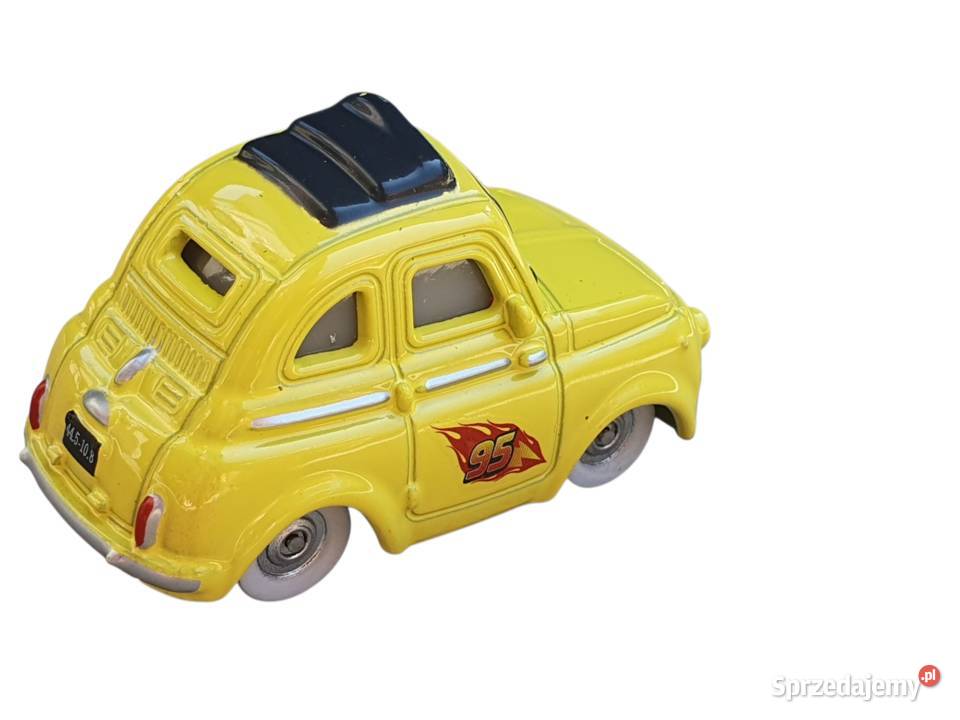 Zabawka model samochodu Luigi żółty Fiat 500 Cieszyn