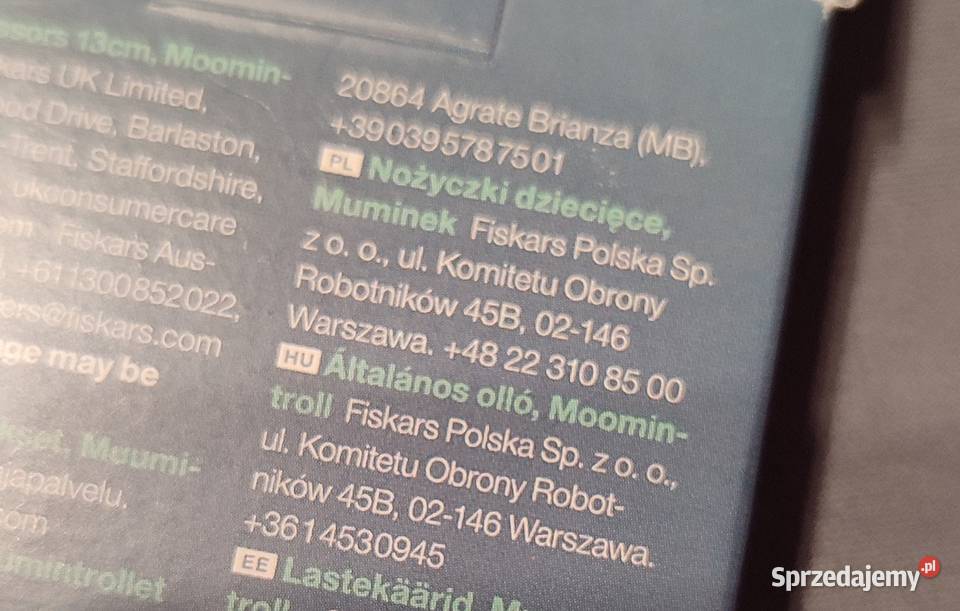 Fiskars Nożyczki dziecięce 13 z Muminkami Tata