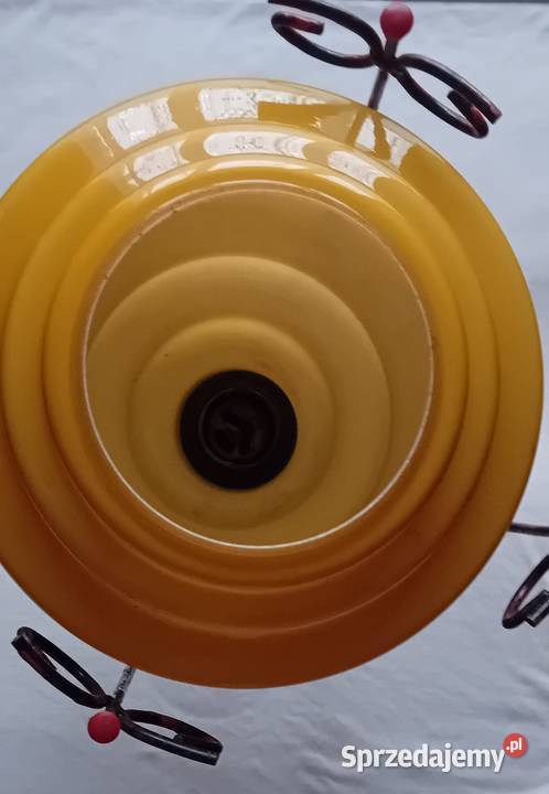 Lampa sufitowa z PRL Mid Century Design lata 50e wielkopolskie