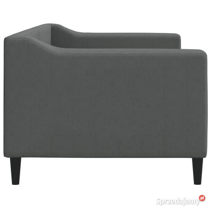 Sofa z funkcją spania ciemnoszara obita tkaniną Warszawa