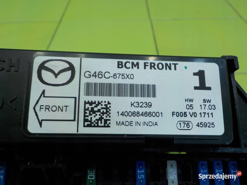 MAZDA CX5 I LIFT 22 D 15r 5D skrzynka modul BCM osobowe Wyposażenie elektryczne Suków