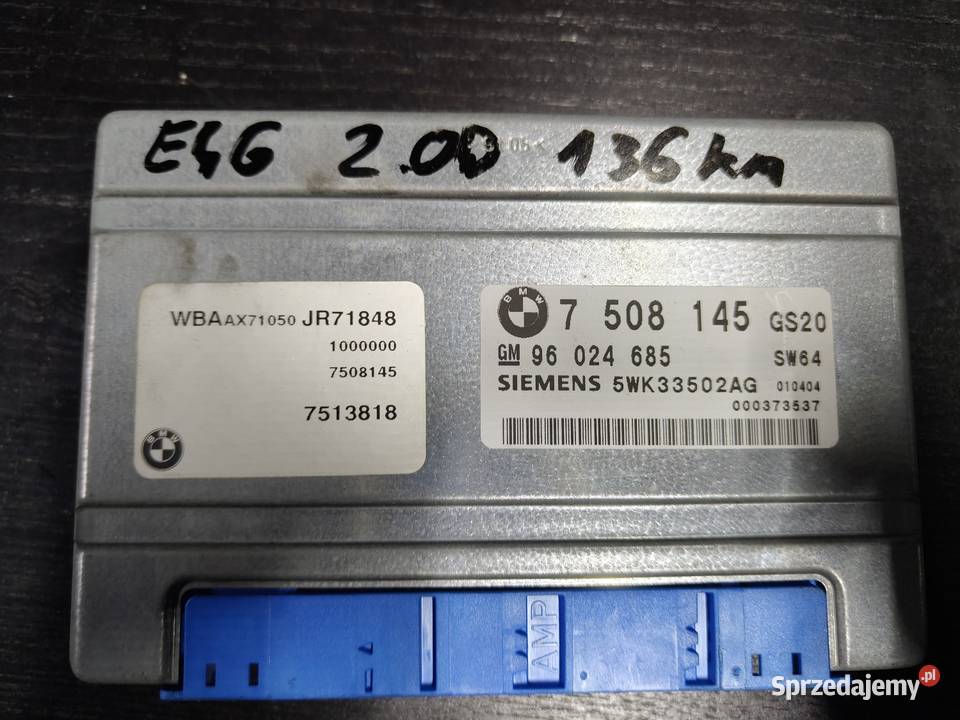 Bmw sterownik skrzyni biegów gm łódzkie Aleksandrów Łódzki