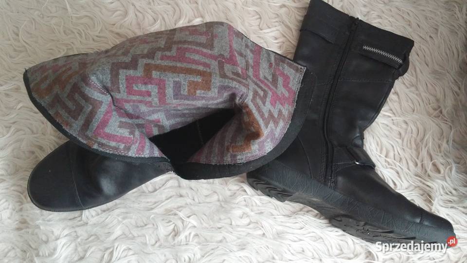 Skórzane czarne kozaczki Vagabond EU 3825 Sosnowiec