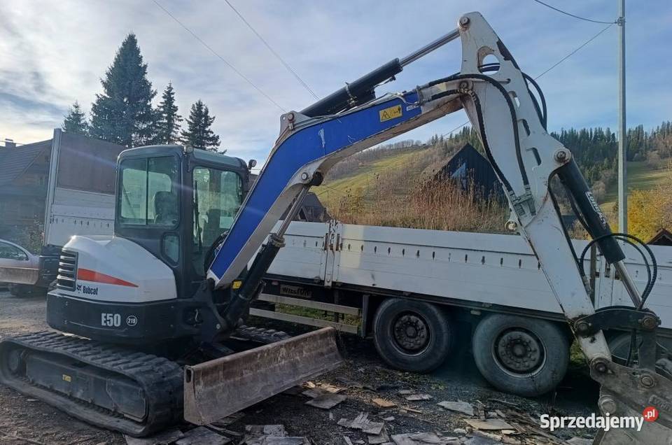minikoparka koparka Bobcat E 50 kubota U 50 U55