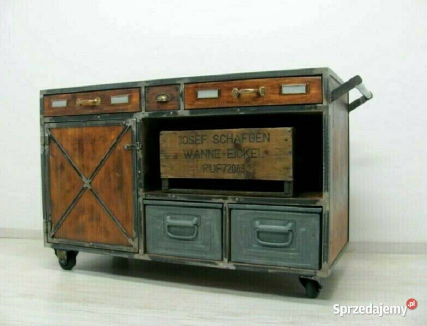 Komoda industrialnabarek szafka loftMeble loft mazowieckie Warszawa sprzedam