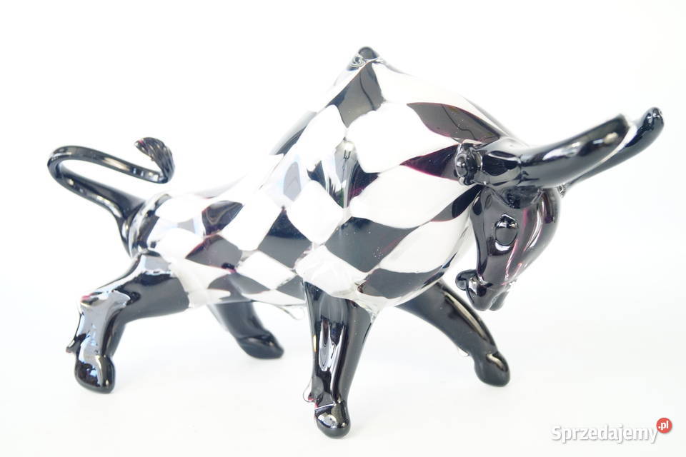 Byk z Wall Street szklana figura Murano style