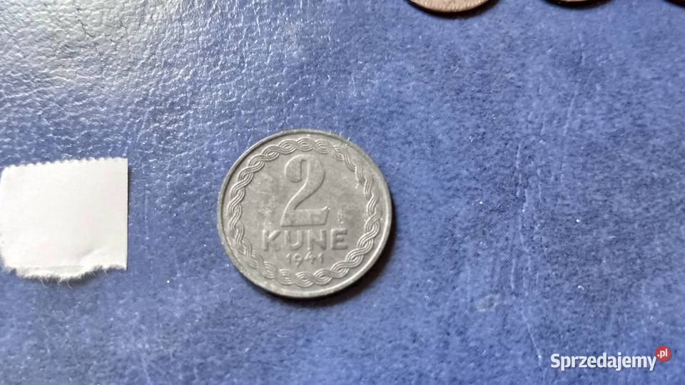 Stare monety 2 kuny 1941 Chorwacja podkarpackie Lesko
