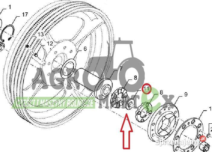 84073585 PODKŁADKA CNH Wichrów