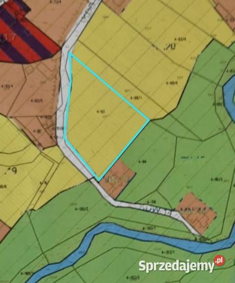 Działka rolna w Iłownica 90zł/m2