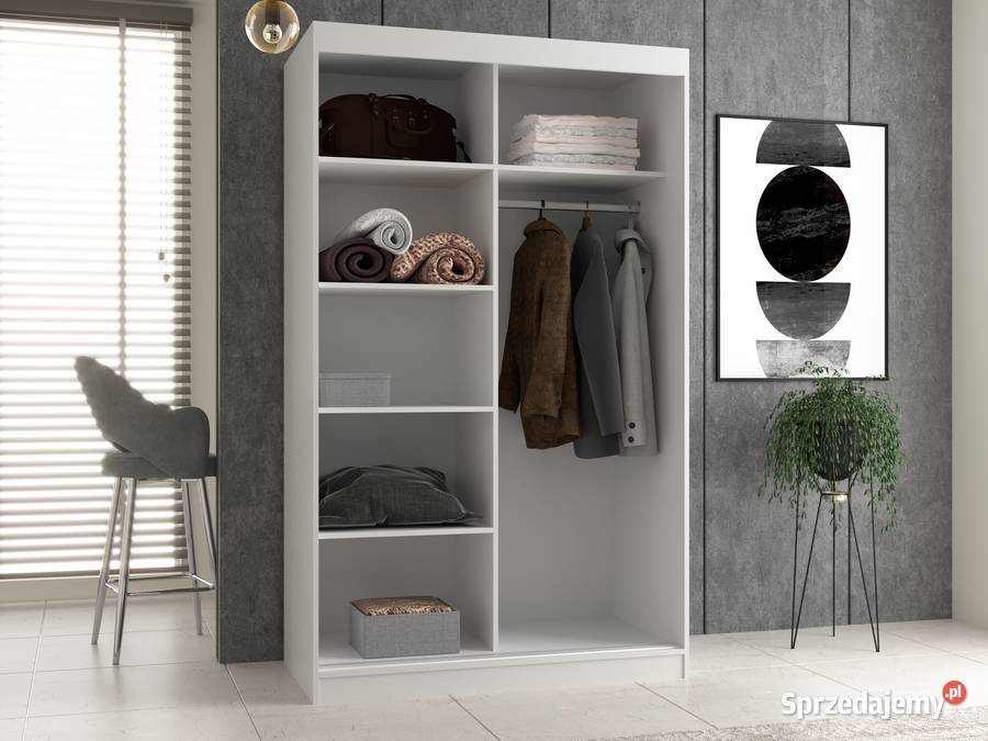 Szafa IGA 120A ANTRACYT 2 Lustra Do Sypialni