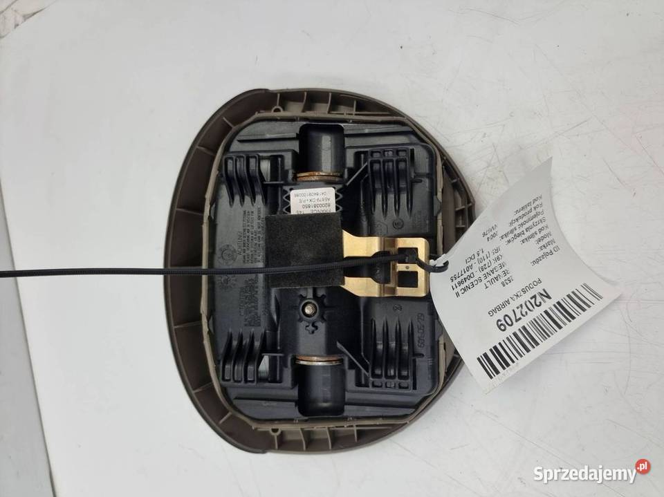 PODUSZKA AIRBAG RENAULT MEGANE SCENIC II osobowe Lipno sprzedam
