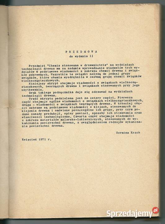 Chemia stosowana w drzewnictwie Krach Łódź