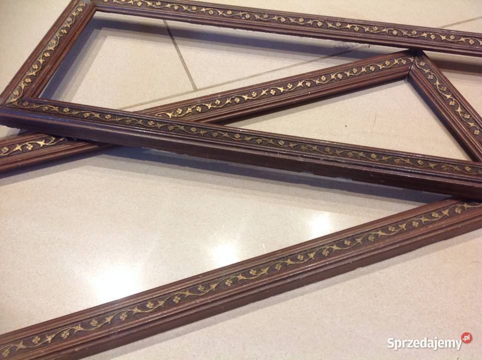 Stare Ramki Ramy Drewniane Zdobione lubuskie Nowa Sól