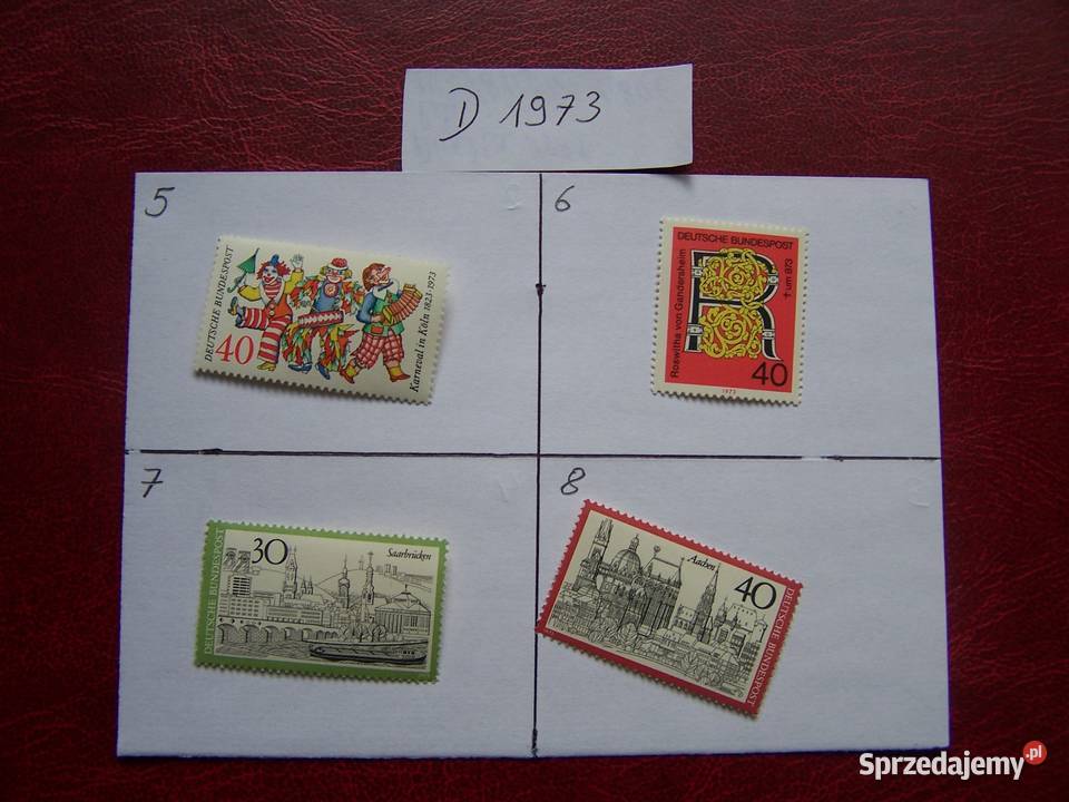 Niemcy 1973 MNH Znaczki z roczników WYBIERAJ Tychy