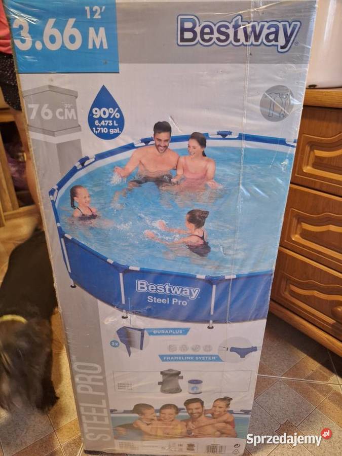 Basen bestway stelażowy 366 m z pokrywą świętokrzyskie sprzedam