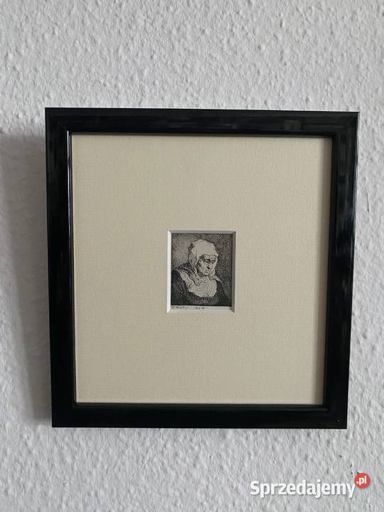 Michał Płoński17781812 akwaforta Stara Kobieta Poznań