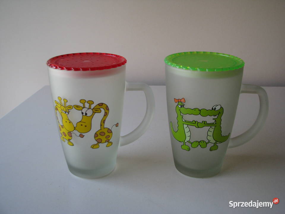 Zakochane szklanki kubki ze szronionego szkła z Brzegi sprzedam