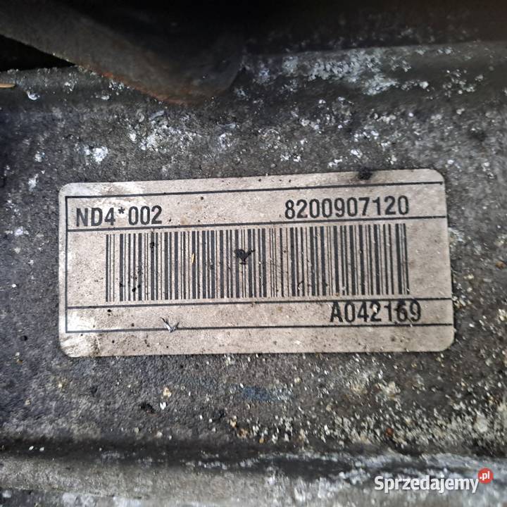 Renault Scenic III 19 DCi skrzynia biegów kod sprzedam