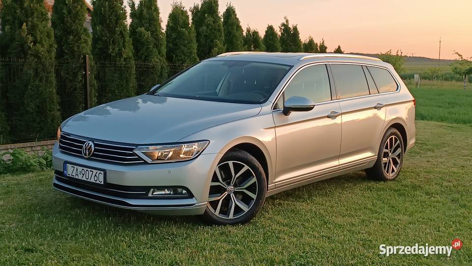 VW Passat B8 virtual cocpitpanoramanowy rozrzad elektrycznie ustawiane fotele lubelskie Zamość