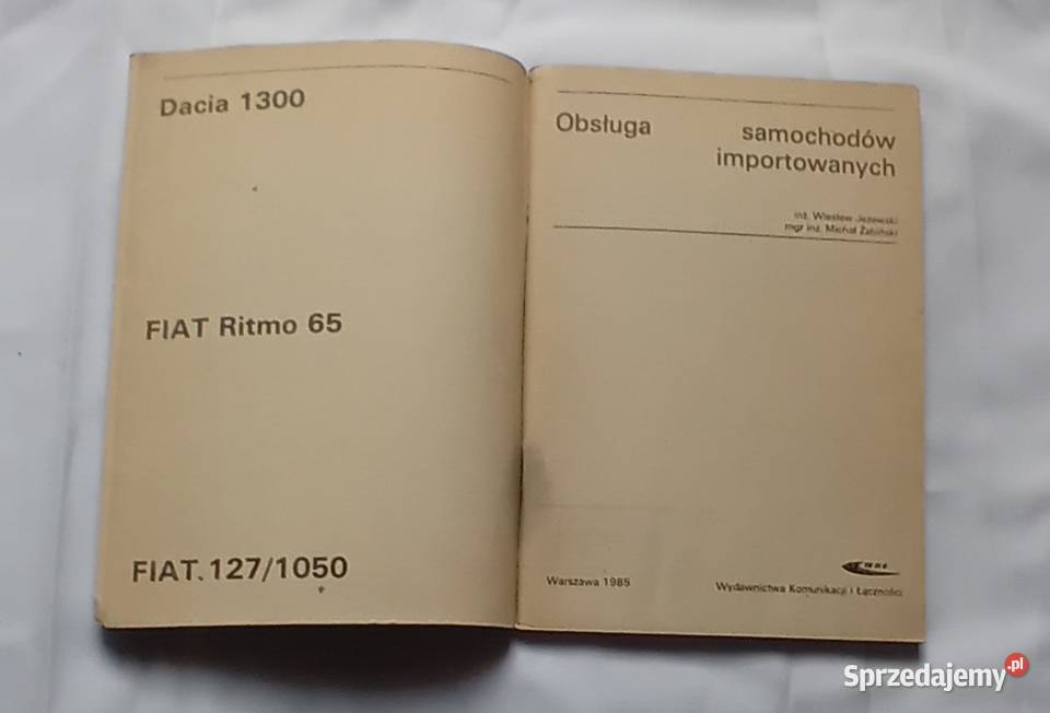 W Jeżewski M Żabiński Obsługa samochodów