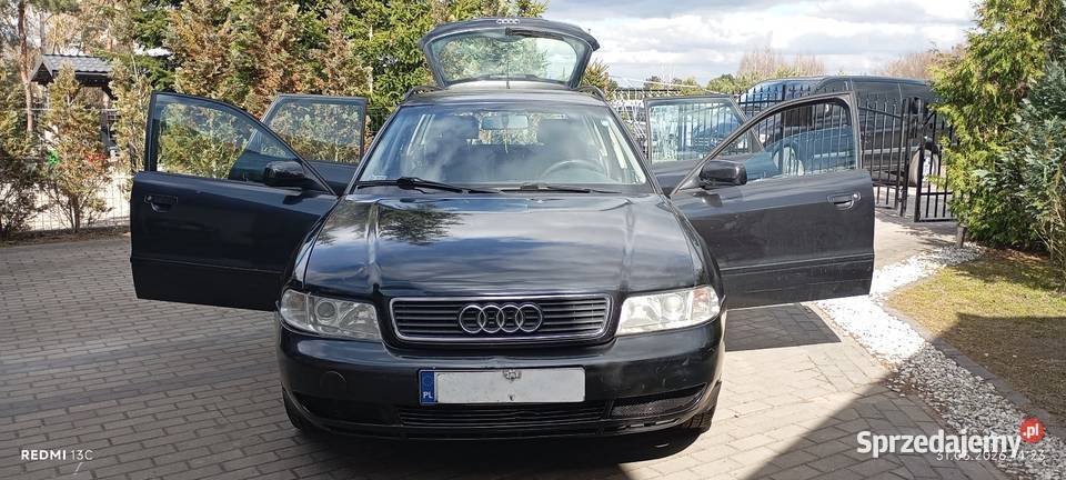 Audi A4 19 TDi 110 Piękne Czarne Skóry AUTOMAT Wałdowo Szlacheckie