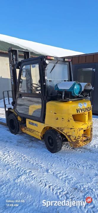 Wózek widłowy Hyundai G35L stan kabina 2017r UDT Irządze