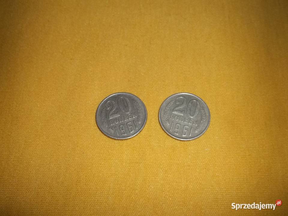 Moneta 20 kopiejek z 1961rZSRR1Monety Numizmatyka Łódź