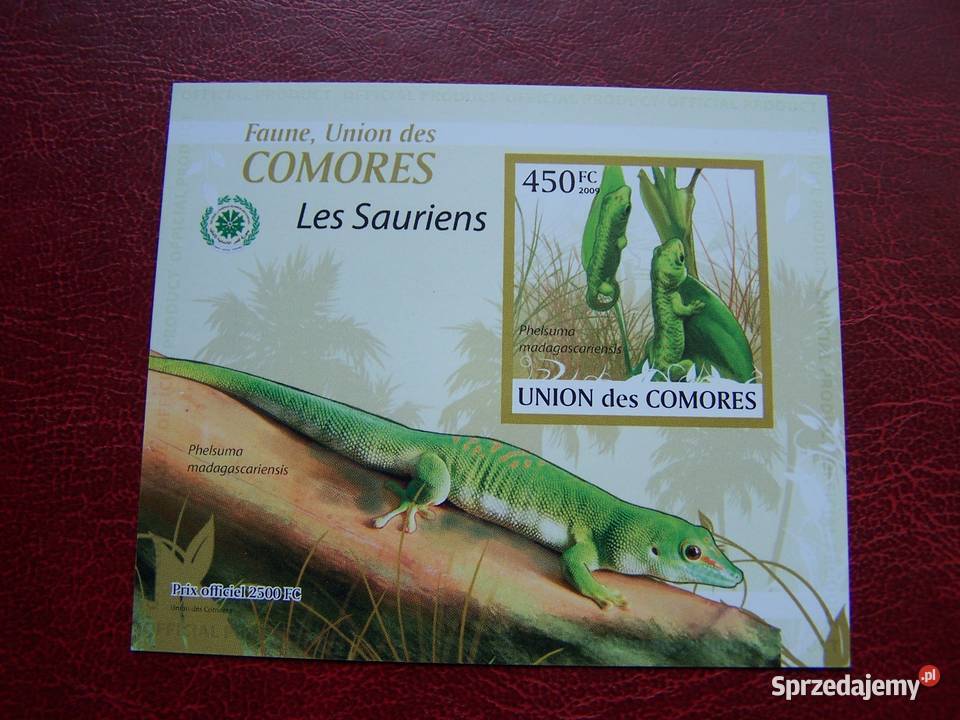 Komory 2009 MNH Fauna Jaszczurki Nakład 2500 Tychy sprzedam