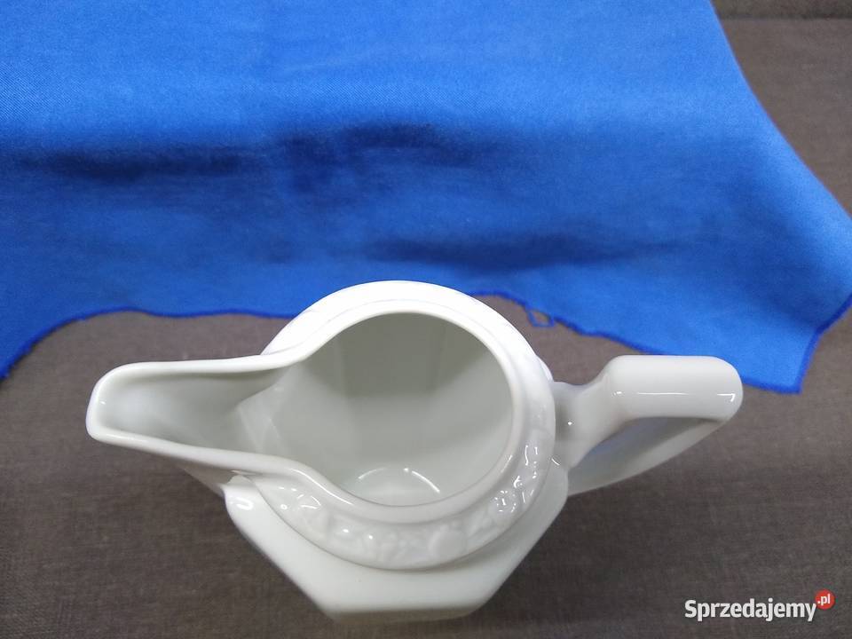 Mlecznik Rosenthal Biała Maria Classic Rose Porcelana i szkło Kalisz