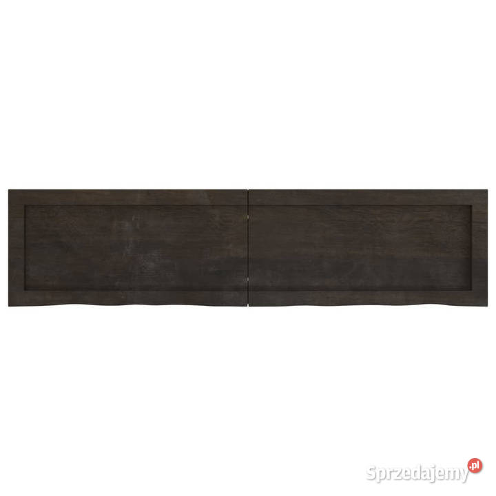 Półka ciemnobrązowa 120x30x26 wykończone drewno