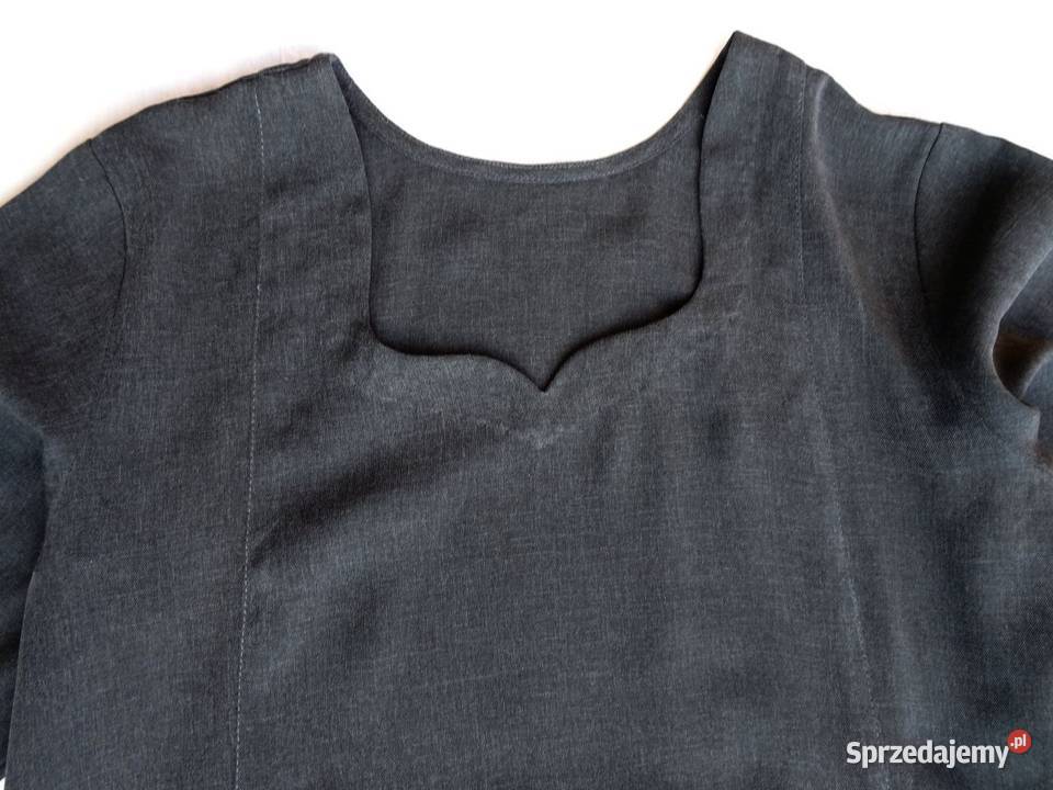 Długa Sukienka grafitowa ciemnoszara 40 L Nowy Sącz