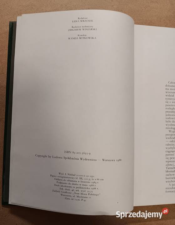 Aleksander W Sokołowski Wigierski Park Narodowy przyroda, krajobrazy Białystok