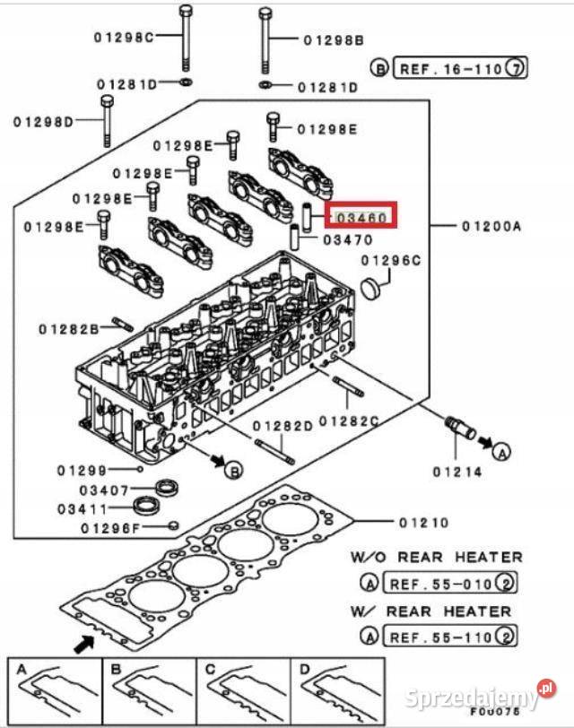 PROWADNICA ZAWORU MITSUBISHI PAJERO III 32 D