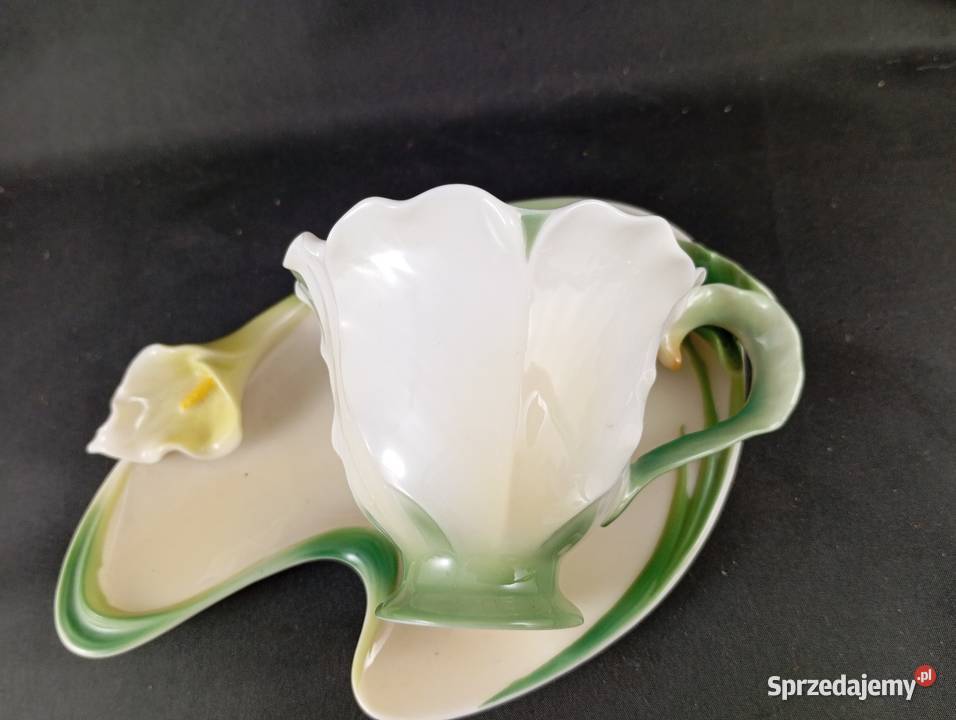 Porcelanowa filiżanka kwiatek Zielona Góra