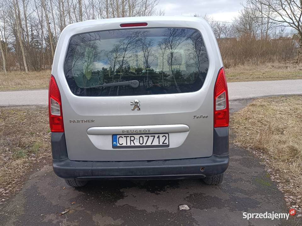 Peugeot partner 16 HDi 2010 3 miejsca nieuszkodzony Lubicz Dolny