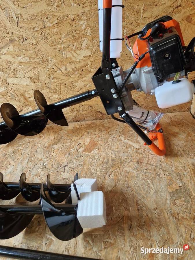 Świder Spalinowy BOXER BX121 Wiertnica 3 Wiertła