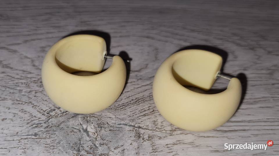 Kolczyki damskie koła żółte Łódź